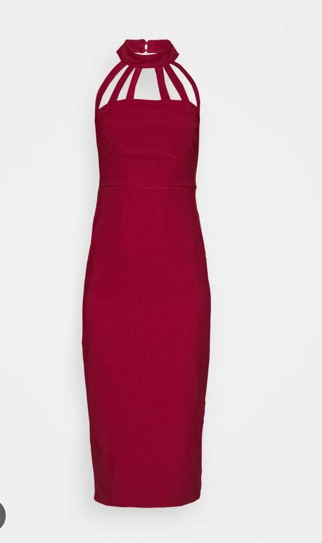 Trendyolmilla Bordo mezuniyet - nişan elbisesi - Görsel 2