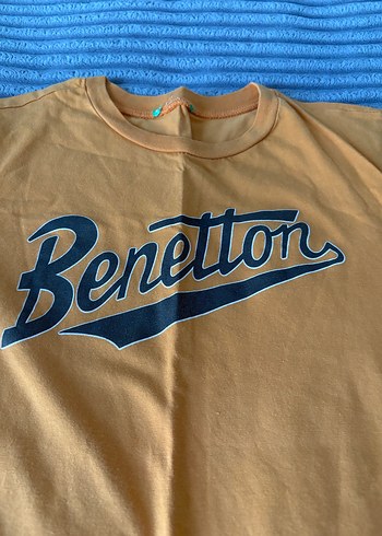 Erkek Çocuk Sarı Kısa Kollu Benetton Tişört - Görsel 2