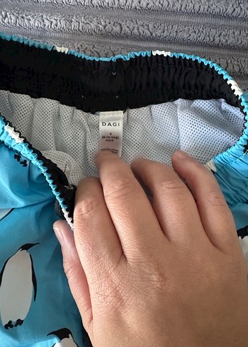 Dagi Mavi Penguen Desenli Erkek Çocuk Deniz Şortu - Görsel 2