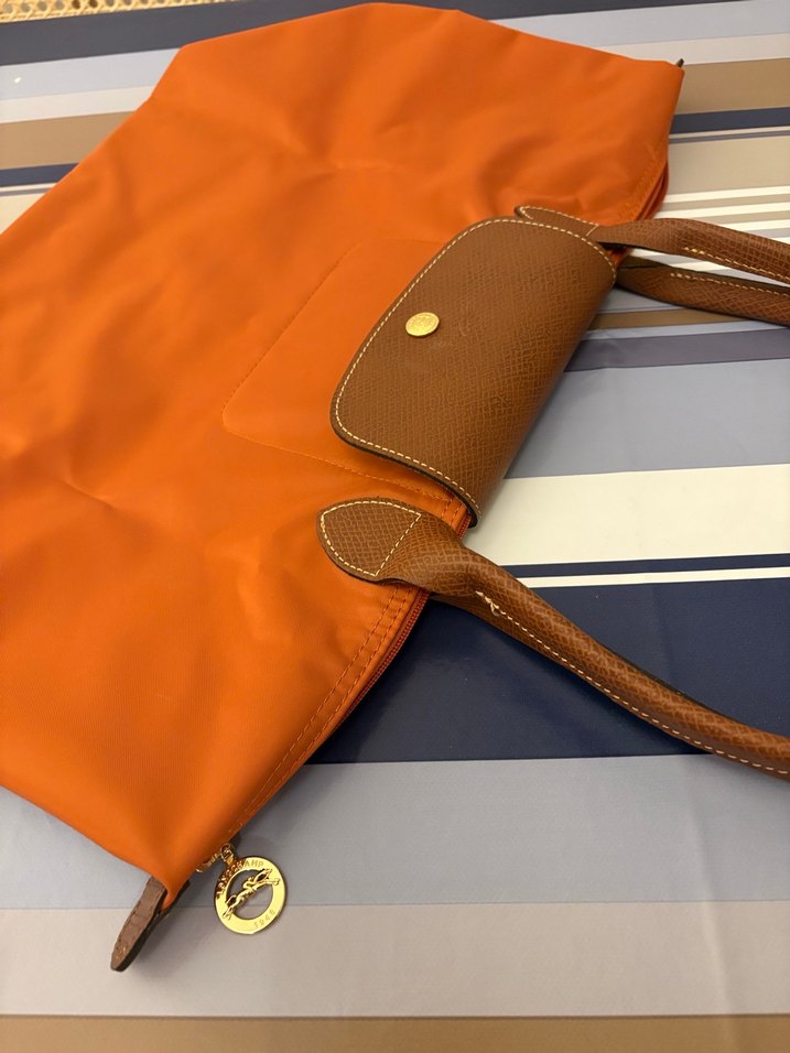 Longchamp L Boy Kiremit Rengi Sıfır Çanta - Görsel 2