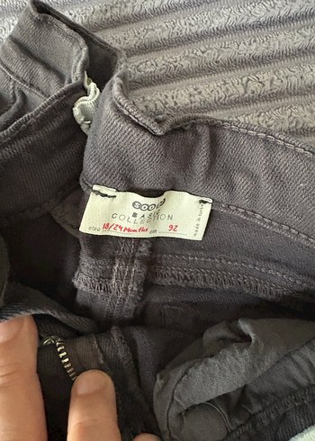 Gri Erkek Bebek Slim Fit Kot Pantolon - Görsel 2