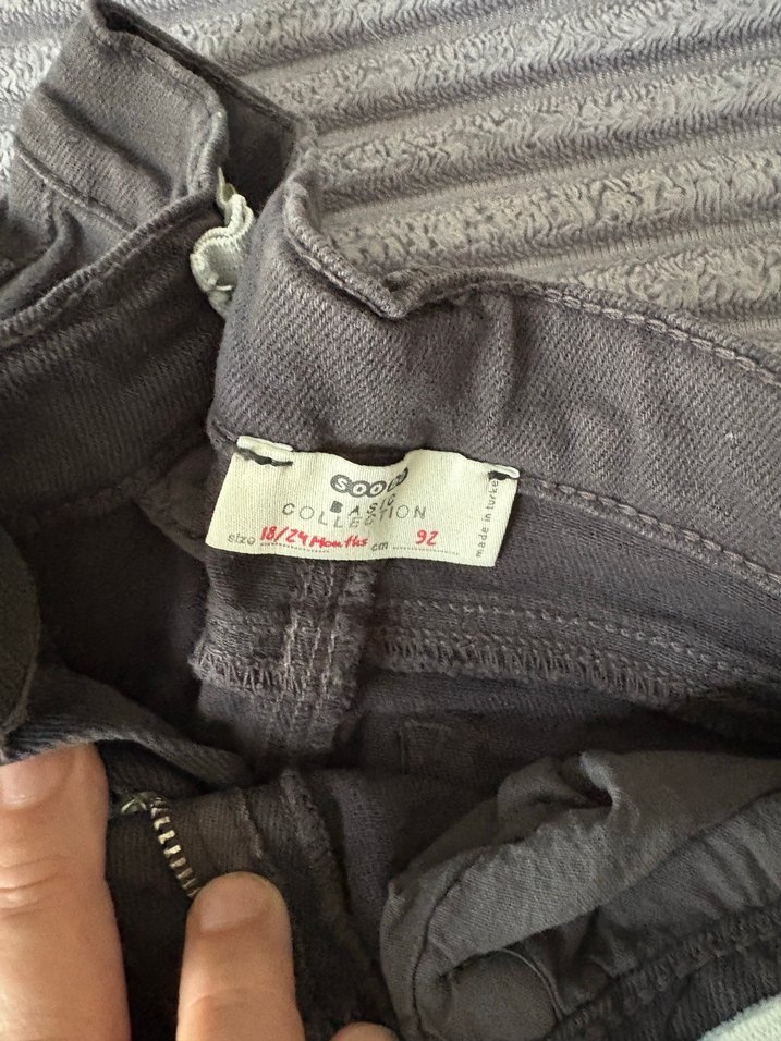 Gri Erkek Bebek Slim Fit Kot Pantolon - Görsel 2