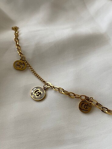 Gucci Detaylı Gold Zincir Bileklik