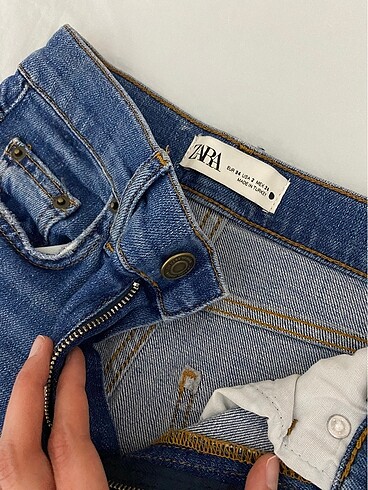 34 Beden mavi Renk Zara kot pantolon