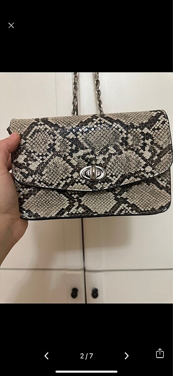 Stradivarius Syradivarius Yılan Desenli askılı çanta