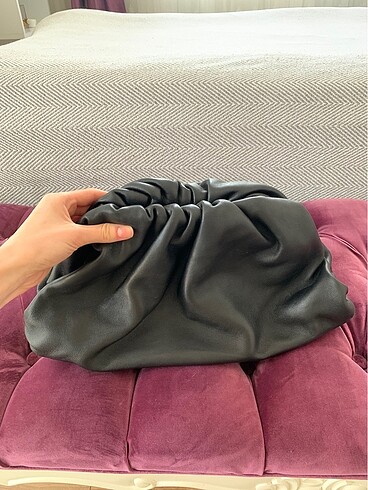 Siyah bottega vanetta çanta