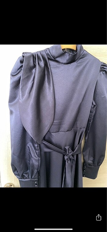 Lacivert Nişanlık Abiye Elbise - Görsel 4