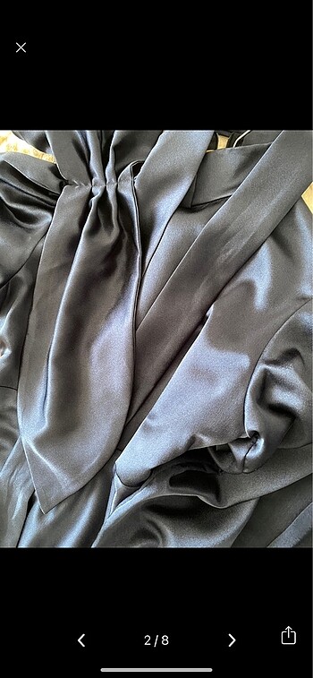 Lacivert Nişanlık Abiye Elbise - Görsel 2