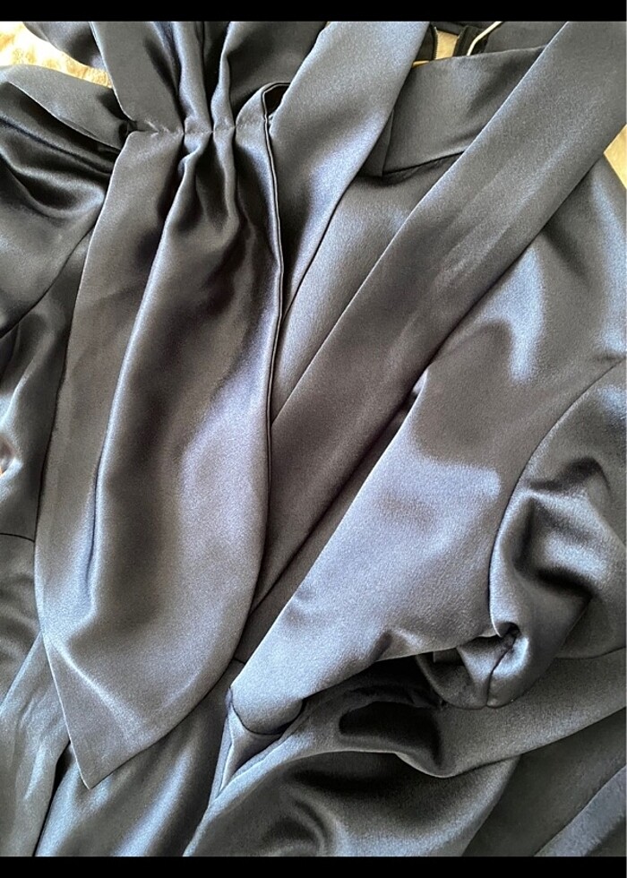 Lacivert Nişanlık Abiye Elbise - Görsel 2