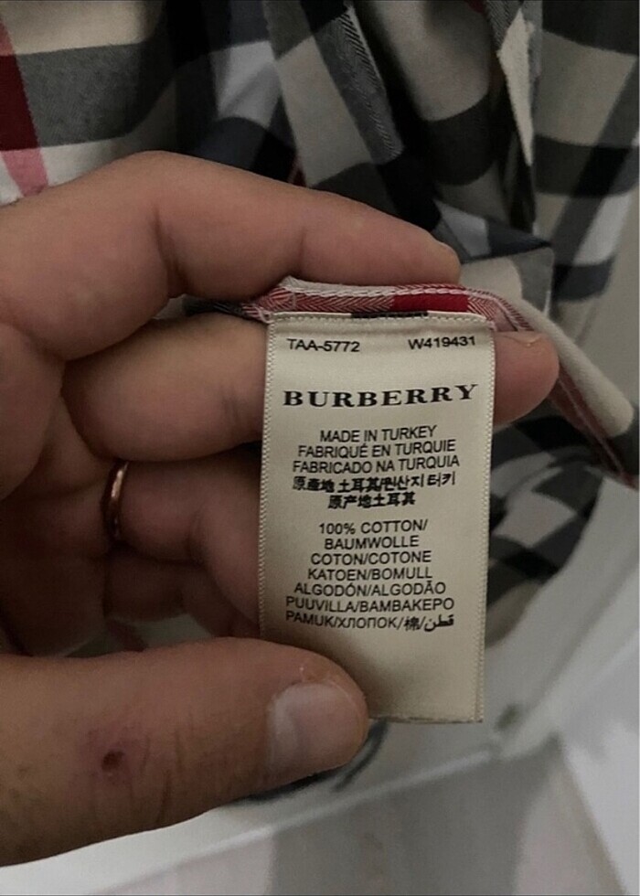 Burberry Ekose Gömlek - Görsel 3