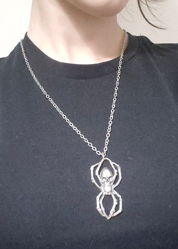 Goth/grunge Örümcek Kolye - Görsel 3