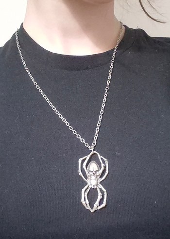 Goth/grunge Örümcek Kolye - Görsel 2