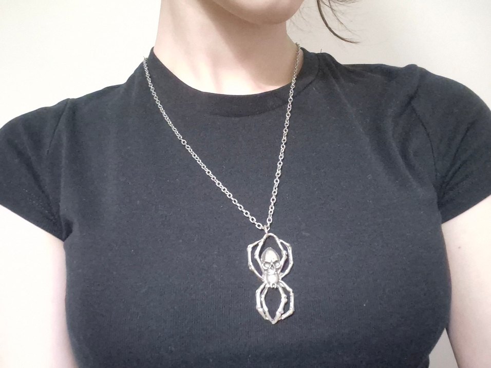 Goth/grunge Örümcek Kolye - Görsel 3