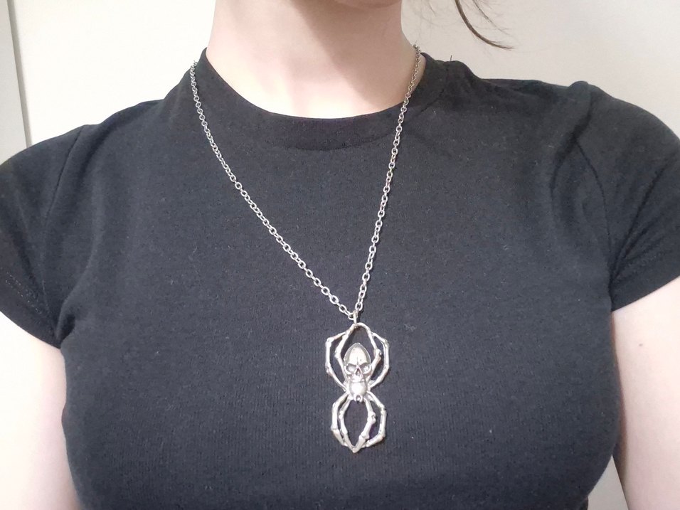 Goth/grunge Örümcek Kolye - Görsel 2