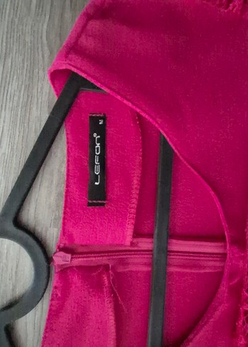 Dantel Detaylı Pembe Mini Bluz - Görsel 3