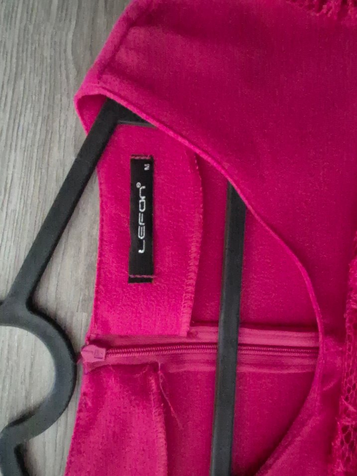 Dantel Detaylı Pembe Mini Bluz - Görsel 3