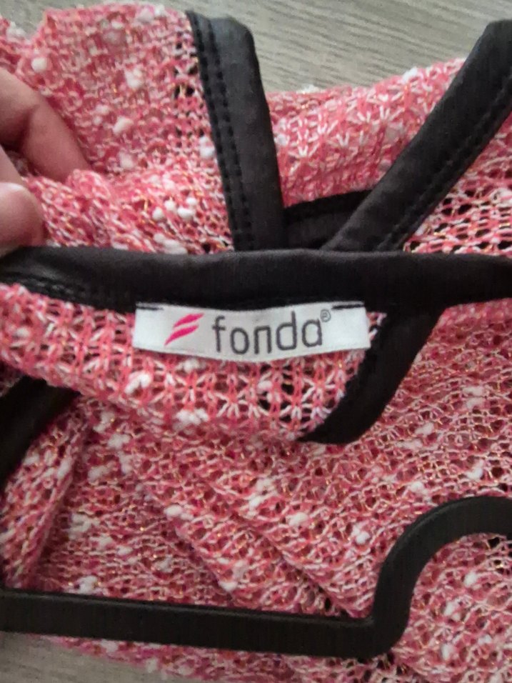 Kadın Pembe Uzun Kollu Triko Panço - Görsel 5