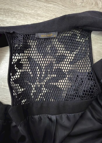 Siyah Kemerli Uzun Kadın Abiye Elbise - Görsel 7