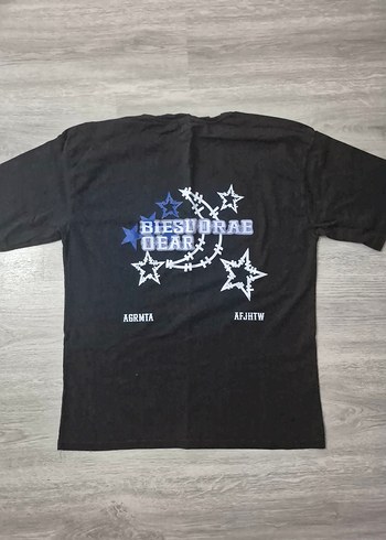 Siyah arkası baskılı tshirt - Görsel 2