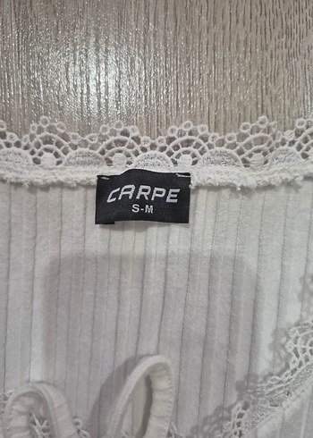 Beyaz coquette Bluz - Görsel 2