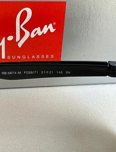 Beden siyah Renk RB 3674-M F028/71 51 EKARTMAN FERRARİ