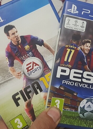 Ps4 oyun pes 17 ve fifa 15