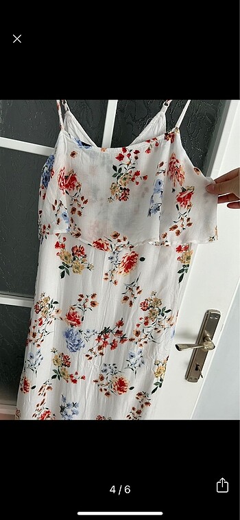 s Beden beyaz Renk Bershka maxi elbise