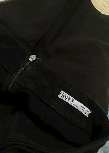 Zara Düğmeli Siyah Mini Etek şortlu