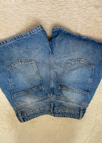 34 Beden Kadın Mavi Mini Denim Şort