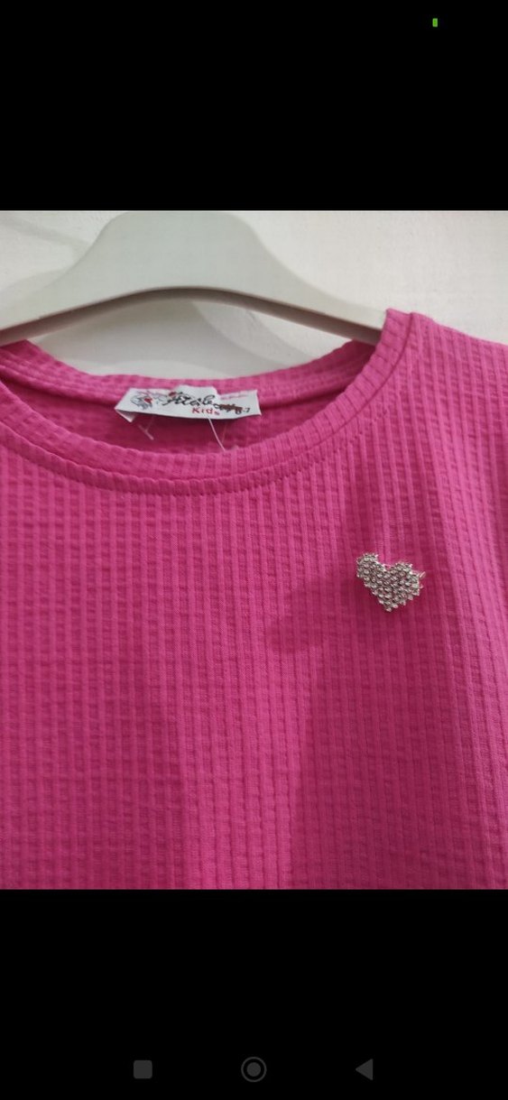 Pembe Fırfırlı Uzun Kollu Bebek Kız Takımı - Görsel 4