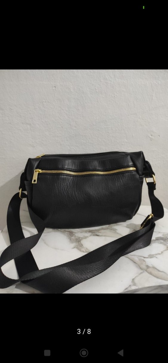 mavi jeans Siyah Deri Kemerli Çapraz Çanta #begeni - Görsel 3