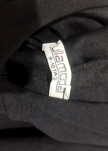 Kız Siyah Baskılı Rahat Eşofman Takımı - Görsel 7