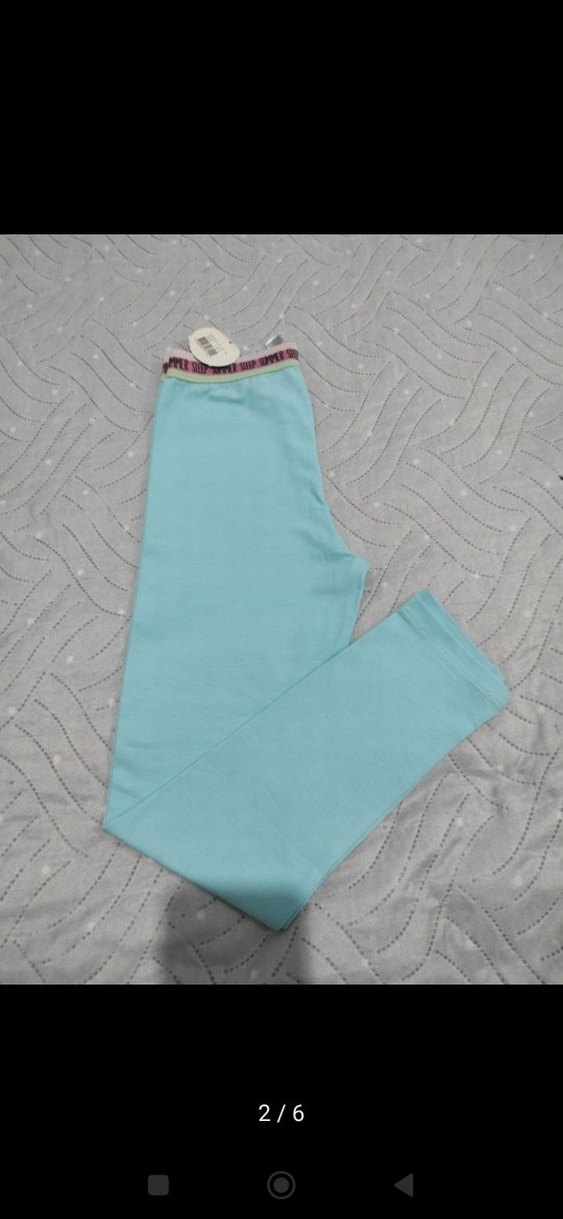 Kemerli Mavi Kız Tayt - Görsel 5