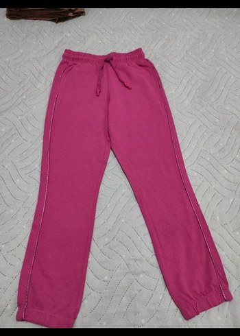 Kız Çocuk Pembe Fermuarlı Rahat Eşofman - Görsel 2