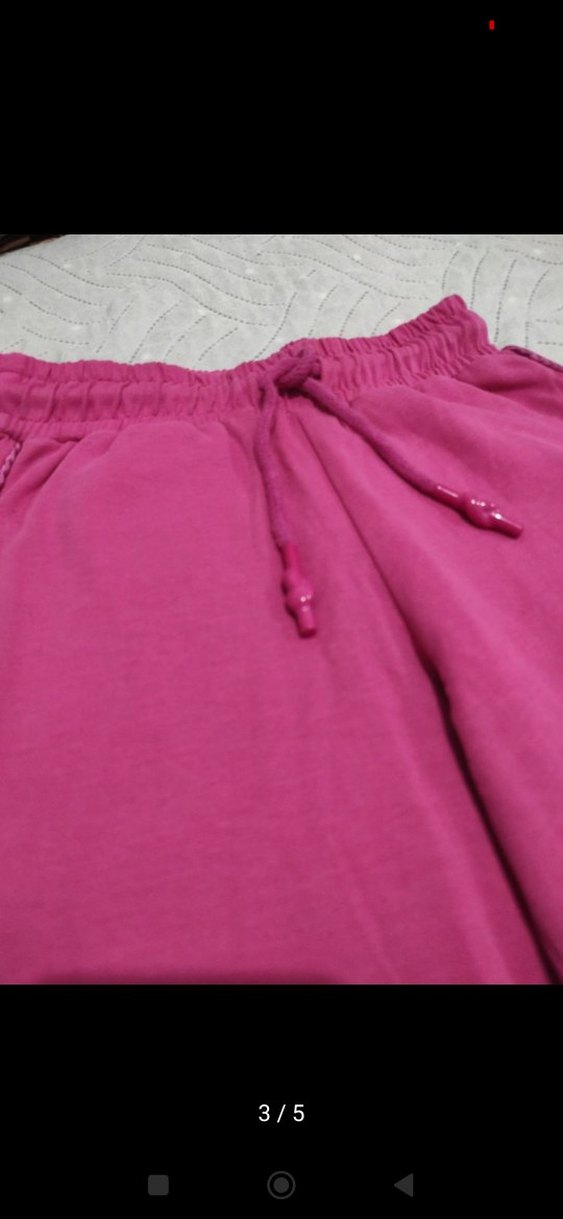 Kız Çocuk Pembe Fermuarlı Rahat Eşofman - Görsel 3