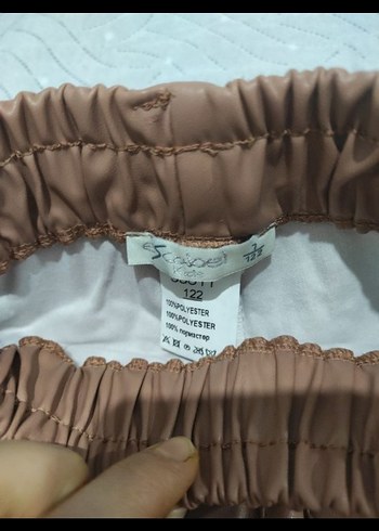 Bej Deri kız çocuk pantolon #begeni - Görsel 5