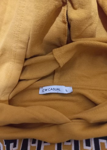 hardal sarısı sweatshirt