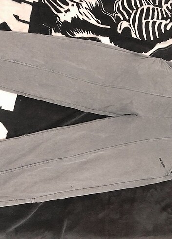 40 Beden gri Renk Bershka yıkamalı oversize eşofman 