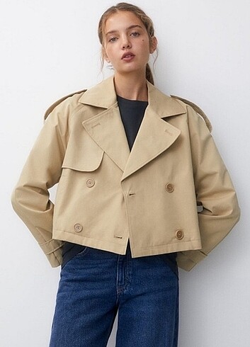 Pull&Bear kısa trençkot 