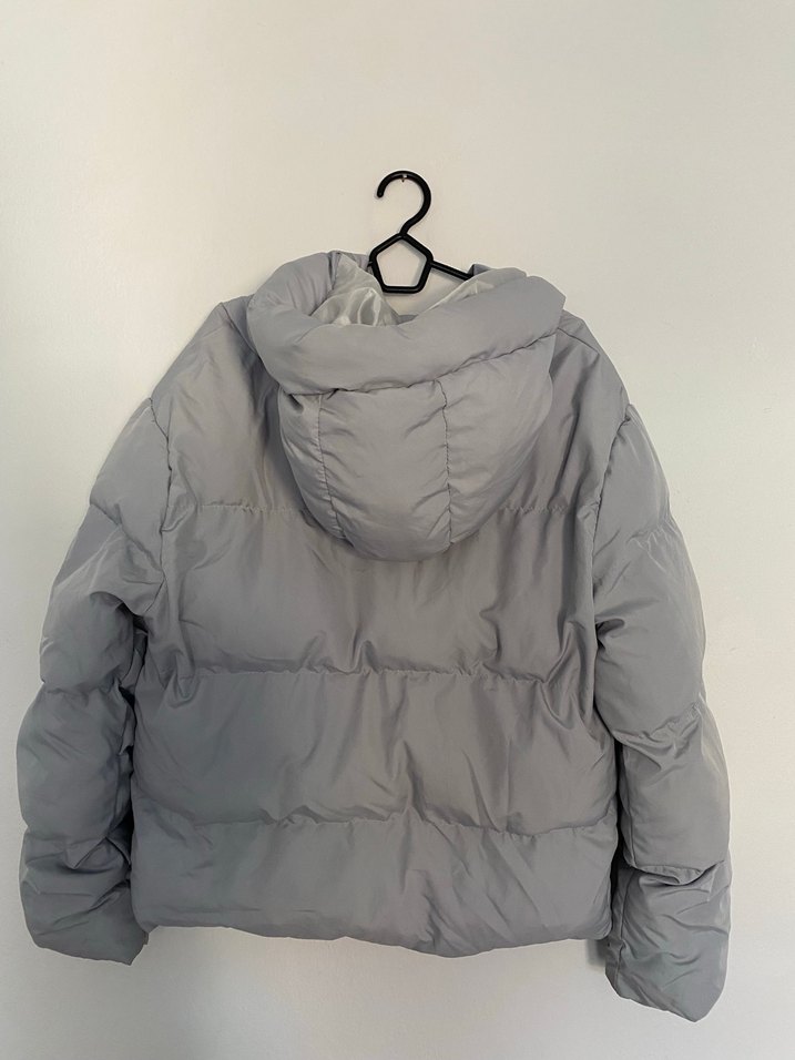 Bianco Lucci Gri Kadın Midi Kışlık Mont - Görsel 2