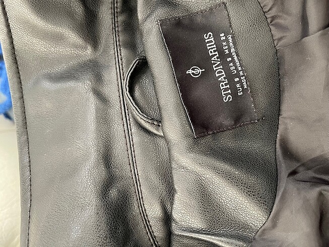 s Beden siyah Renk Stradivarius deri ceket