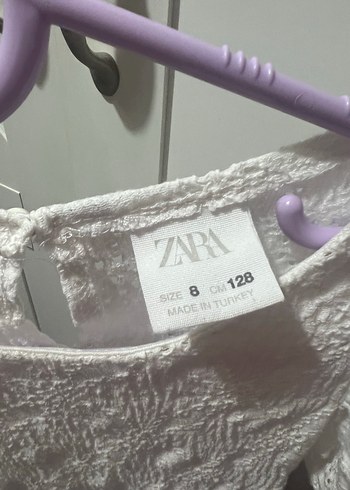 Kız Çocuk Dantelli Beyaz Elbise - Görsel 2