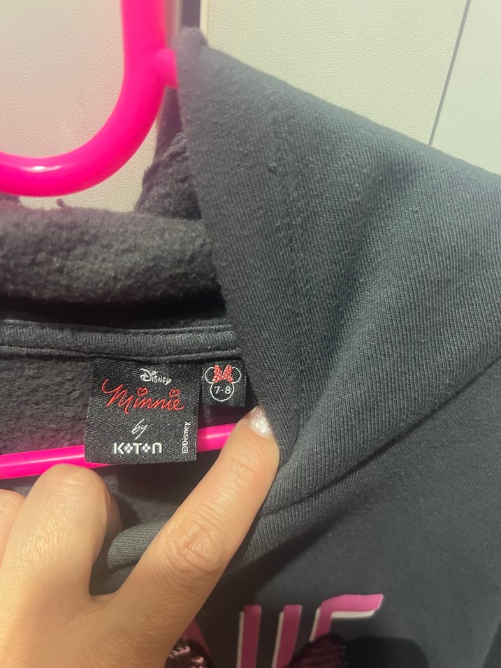 Kız Çocuk Siyah Minnie Mouse Sweatshirt - Görsel 2