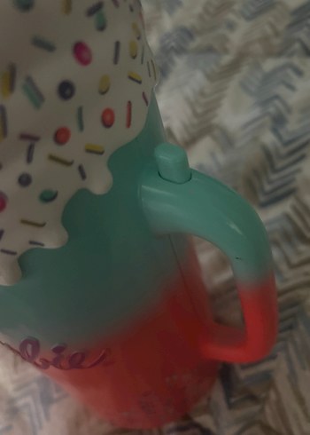 Renkli Barbie Temalı Pipetli Kupa - Görsel 5