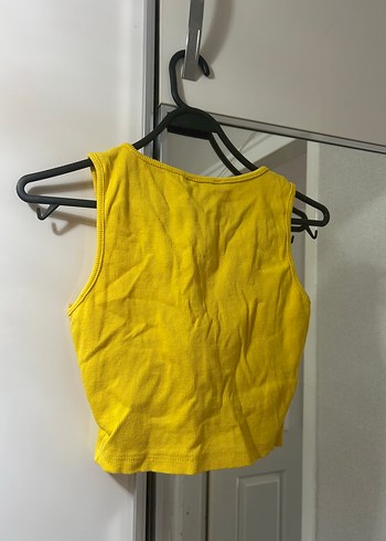 Fermuarlı Sarı Kadın Atlet - Görsel 2