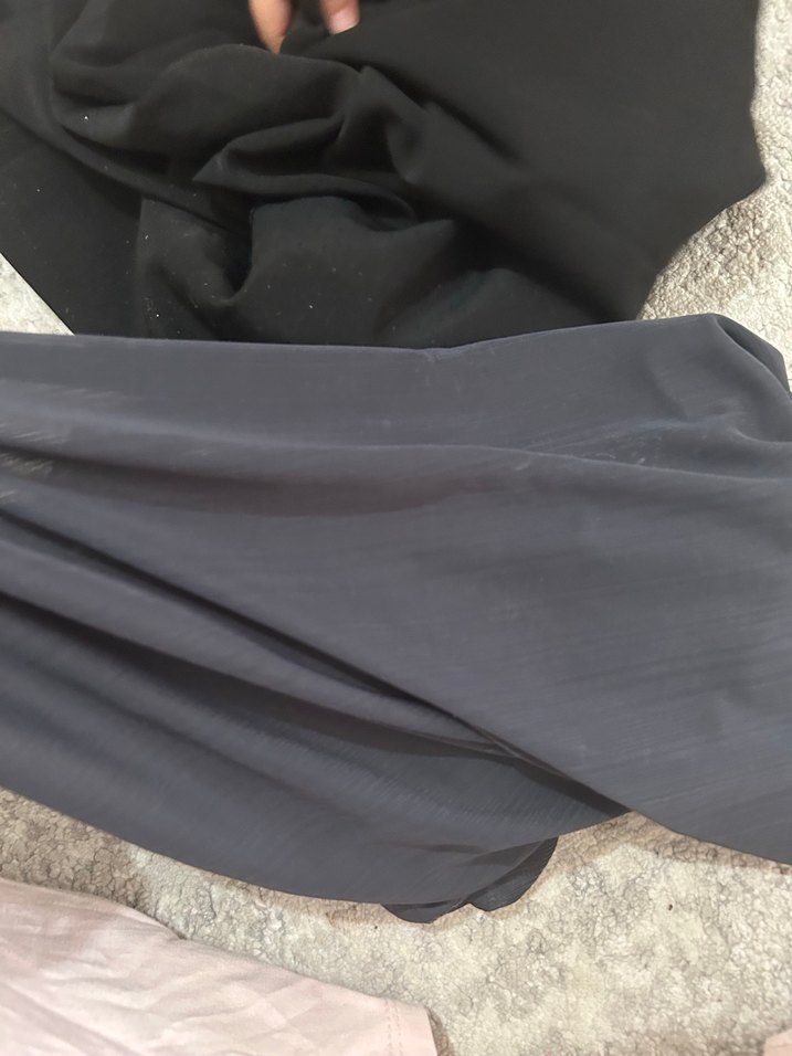 Gri Kadın Şal / krem rengi ve lacivert Penye şal - Görsel 2