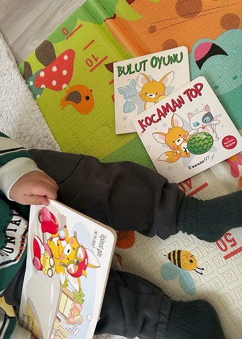 Çocuklar için 3 Kitap Seti: Neşeli Yarış, kOcaman Top Bulut Oyun - Görsel 4