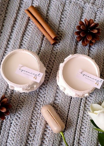 kış temalı mumluk - Görsel 2