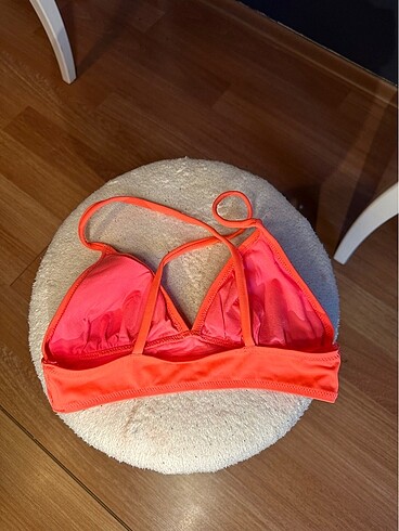 s Beden pembe Renk Nar çiçeği H&M bikini üstü