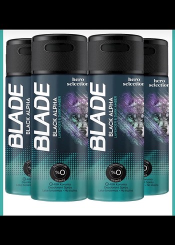 Blade Black Alpha Erkek Roll-On Deodorant